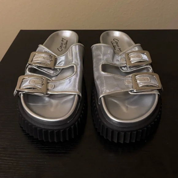 Circus NY by Sam Edelman Cris mesh double buckle sandals - Picture 2 of 6